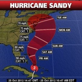 Sandy is Coming! Stay Prepared and Informed!
